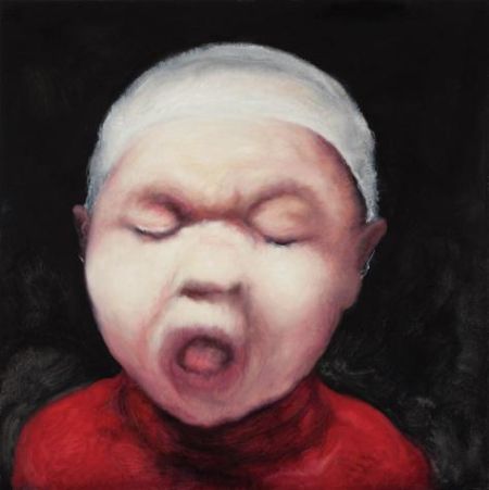 婴儿 No.35, 2012,布面油画， 120x120cm