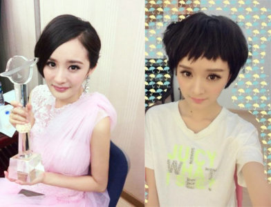 女子與楊冪容貌9成似 網友指其故意整容