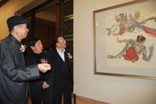 “天山情深-龚建新中国画展”在中国美术馆开幕