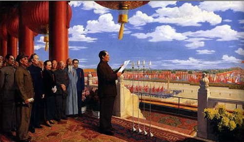 揭秘《开国大典》油画：增高毛泽东删除刘少奇