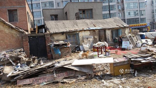 哈尔滨钉子户五年未搬 路中间开废品收购站(图)