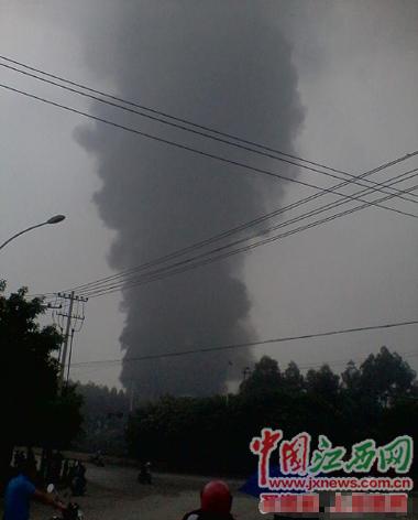 江西赣州一化工厂发生爆炸 此前被指有污染(图)