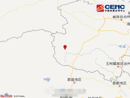 青海唐古拉地区发生4.4级地震 震源深度6千米