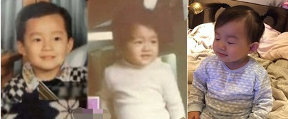 大S女儿长得像谁？一家三口幼时照似三胞胎