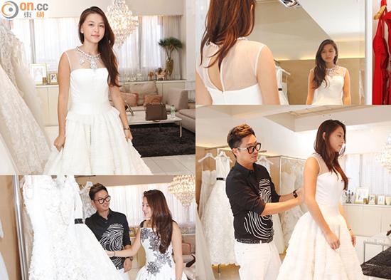 窦靖童闺蜜Hilary有意入行 试婚纱准备走秀