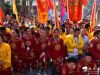 今天的祭祀典礼，按照天水历代传承的民间祭祀典礼议程进行，有迎献饭仪式，击鼓鸣钟（击鼓12咚、鸣钟9响，奏乐、电子炮12响）；明烛、上香、化表；行三献礼（初献礼有献祭文、鲜花、时果、干果、糕点、?茶；亚献礼有奏乐，献匙箸、围盘（八盘）。行“太牢”之礼献牛牲、羊牲、猪牲。行时馐之礼有献金钱发菜、元宝鸡等；终献礼有奏乐，敬献三献（面食佛手、馓子、火烧）、主食（蒸盘十二个）、清酒等。恭读祭文，焚化祭文，行叩拜礼，瞻仰伏羲圣像等7项活动。