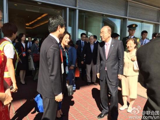 普京潘基文今日抵达北京