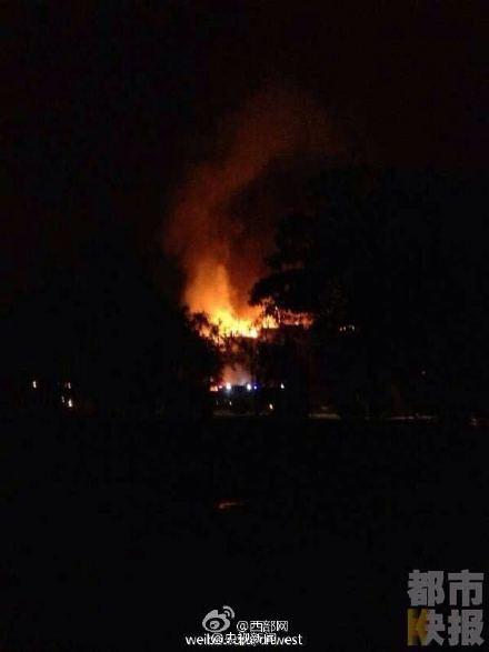 陕西一男子纵火烧毁大明宫栖凤阁 动机不详(图)