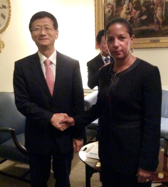 孟建柱访美会见美总统国家安全事务助理赖斯