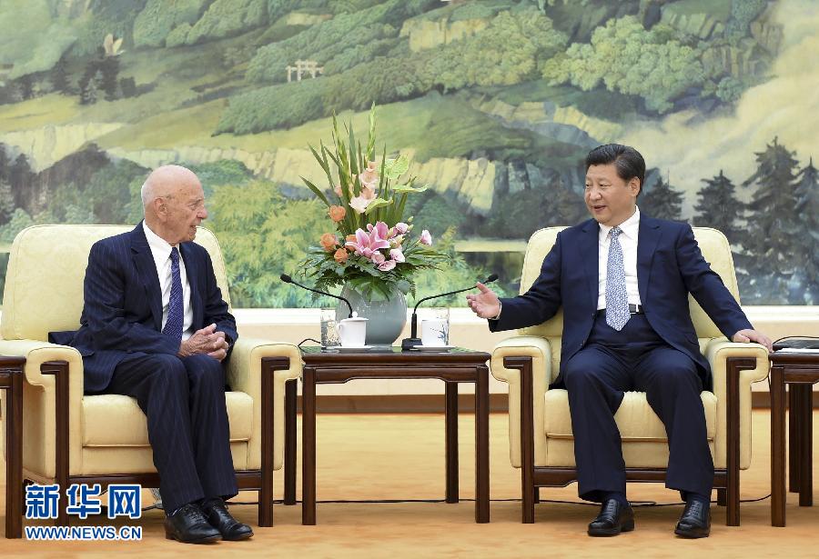 9月18日，国家主席习近平在北京人民大会堂会见新闻集团执行董事长默多克。 新华社记者谢环驰 摄 