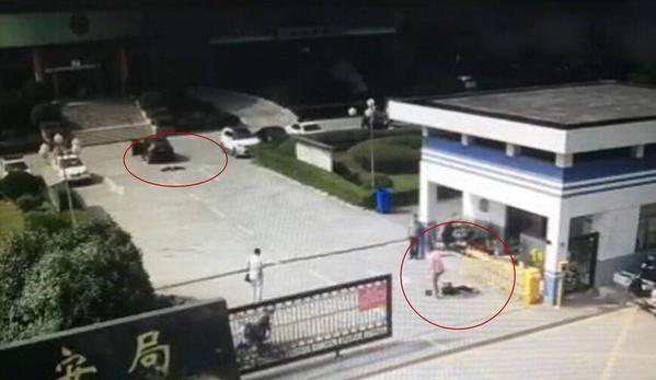 男子公安局门口撞飞前妻被拘 泄露视频女孩被解聘