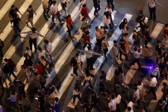 国庆上海安保全面升级 外滩再现武警人墙