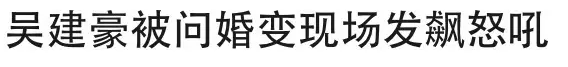 吴建豪娶了个壕妻，却把日子过成了狗血连续剧