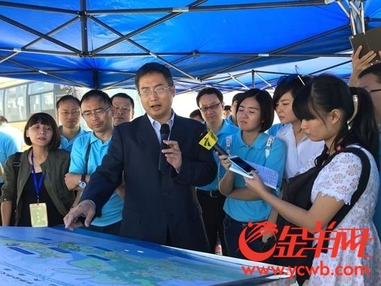 采风团走访东海岸新城建设工地