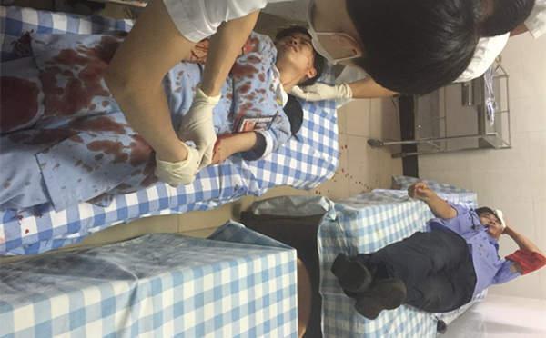 广东男子自残后行凶 18岁女护士被割断手筋(图)