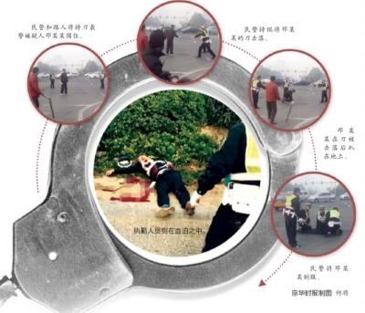 男子因无照三轮车违章被查 持刀袭警致1死3伤