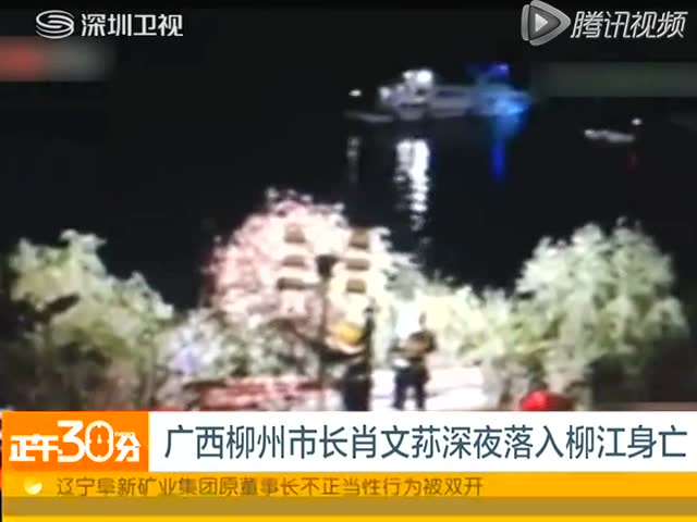 广西柳州市长肖文荪深夜落入柳江身亡截图