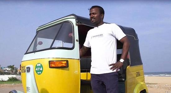 印度男子驾三轮摩托侧滑2.2公里 创世界纪录