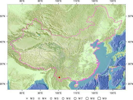 11月14日0时55分云南省普洱市景谷傣族彝族自治县发生4.6级地震