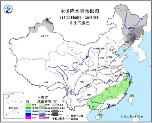 中国中东部地区气温逐步回升 东北地区有降雪过程