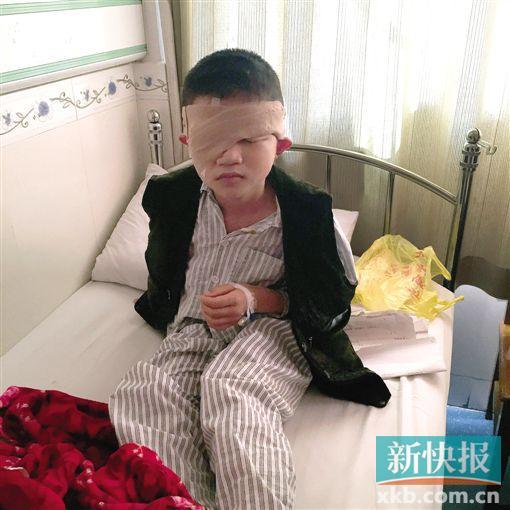 男童因石灰入眼致盲亟待手术：眼睛好了要当兵