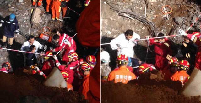 深圳滑坡事故2名幸存者被发现 现场正进行破拆