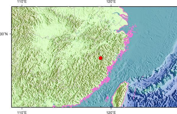 福建南平松溪县发生2.9级地震 震源深度7千米