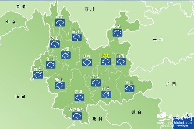 云南下周将遭遇两次强降雨过程