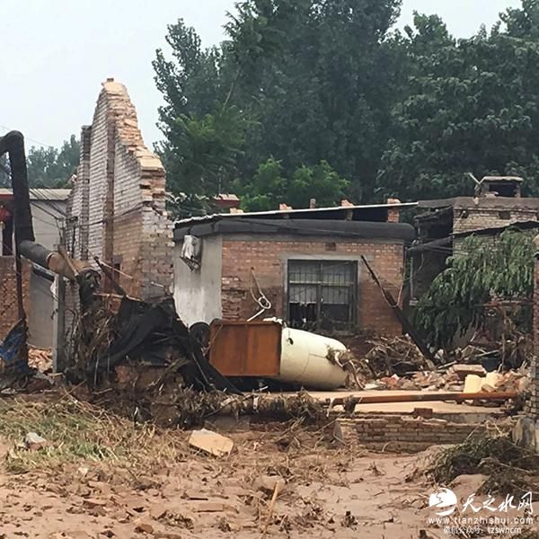 河北洪灾悲伤家庭：子女穿睡衣遇难 夫妻抱树生还