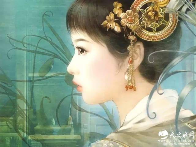 云髻鳳釵，中國古典女子之美！