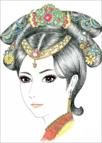 云髻鳳釵，中國古典女子之美！