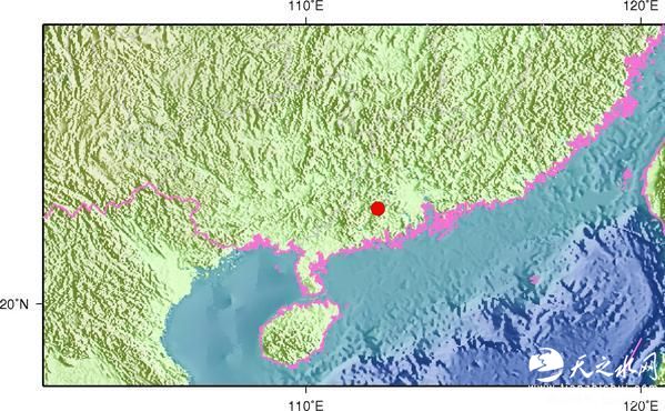 广东云浮市新兴县发生3.1级地震