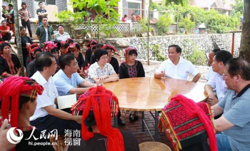 2016年9月，海南省委副书记、省长刘赐贵在昌江调研扶贫攻坚