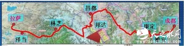 川藏铁路走向图