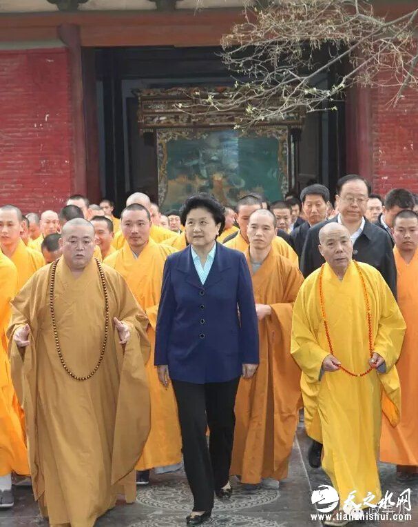 当时，刘延东参观了少林寺常住院的建筑、雕塑、碑刻等文化遗存，并欣赏了少林寺武僧的功夫展示。