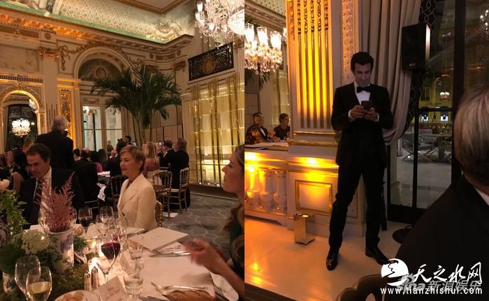 影星安妮特-贝宁为女儿助阵（左）。葡萄牙球星路易斯-菲戈陪女儿参加（右）。