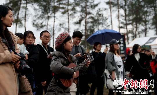 音乐节现场，观众们享受音乐，畅聊畅饮。永嘉宣传部提供 永嘉宣传部提供 摄