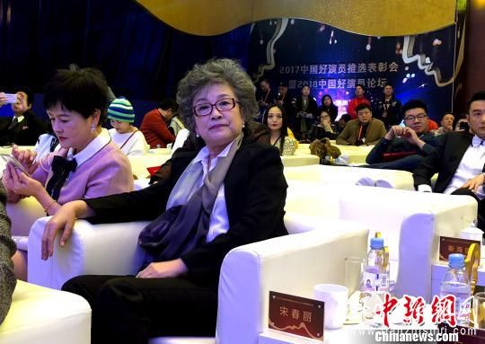 图为国家一级演员宋春丽出席2017中国好演员推选表彰会。　张玲 摄