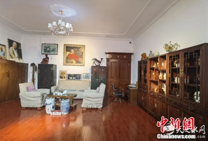 甘肃省山丹艾黎纪念馆内陈设的艾黎北京故居原貌。中新社发 杨艳敏 摄