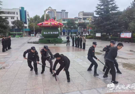 礼县公安局特巡警大队组织开展最小作战单元全要素实战训练