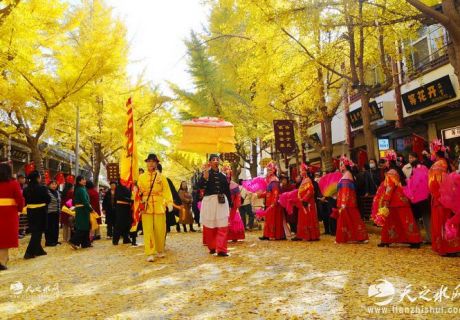 金色长廊映秦州，黄金大道引客来！